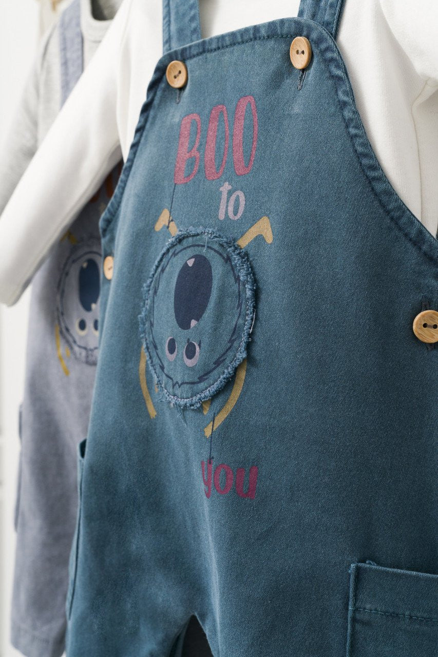 Set cu salopeta si bluzita pentru bebelusi Mountain, Tongs baby