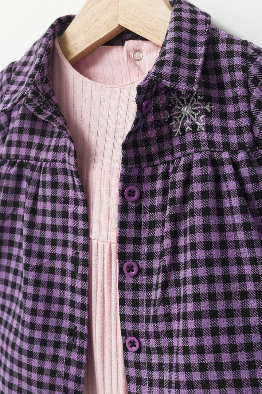 Set cu salopeta si bluzita pentru bebelusi Mountain, Tongs baby