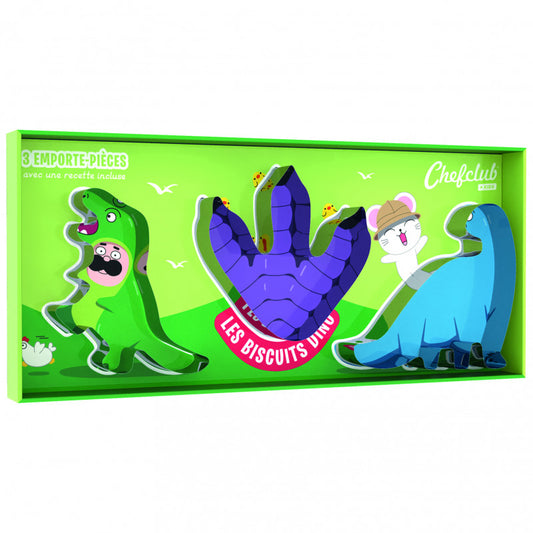 Set de forme de biscuiti Dinozauri 3D, Chefclub kids - Imagine 3