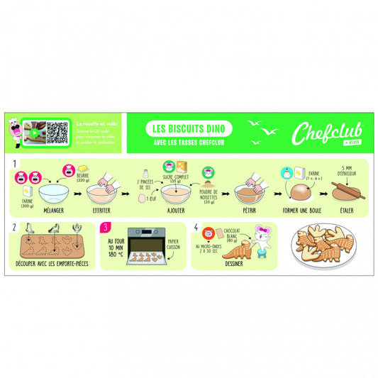 Set de forme de biscuiti Dinozauri 3D, Chefclub kids - Imagine 2