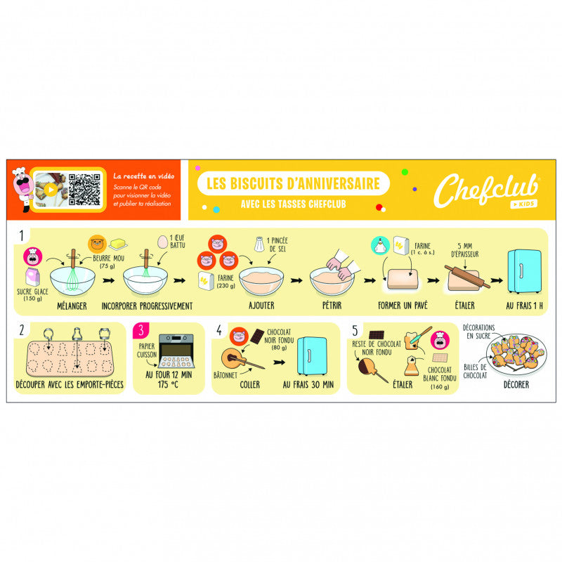 Set de forme pentru Biscuiti de Aniversare, Chefclub kids - Imagine 3