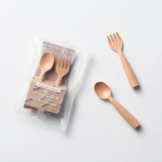 Set tacamuri bebelusi Miniware My First Cutlery - 2 culori disponibile