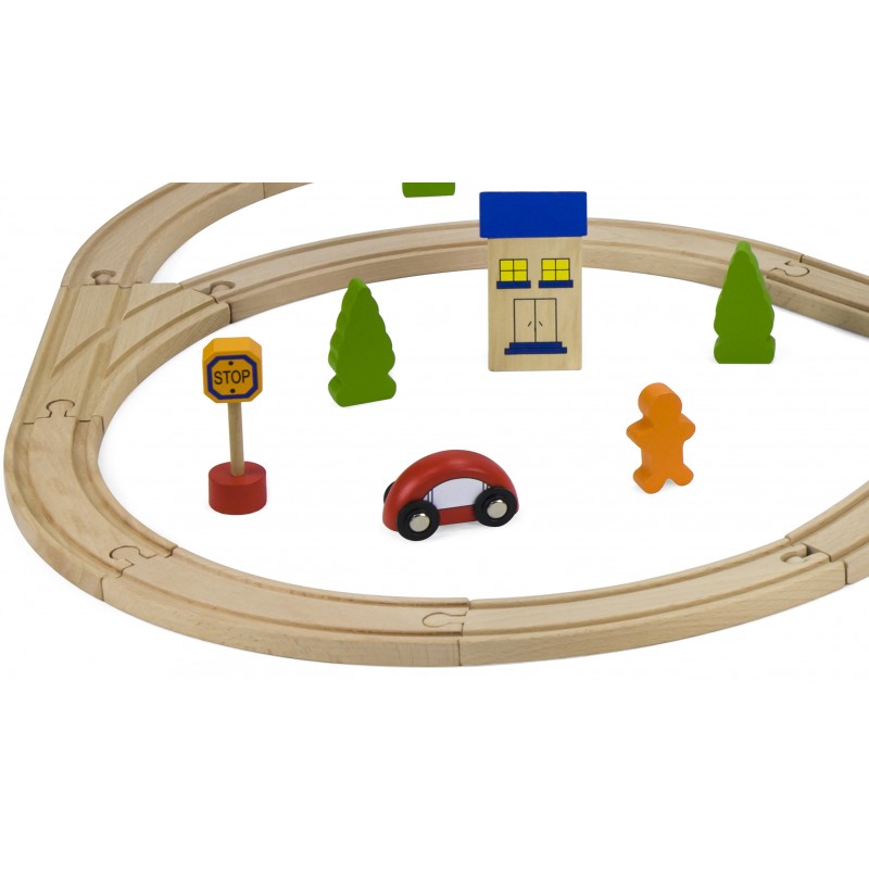 Set de trenulete din 49 de piese