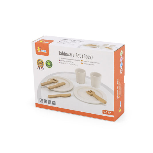 Set de vesela si tacamuri din lemn, Viga - Imagine 2