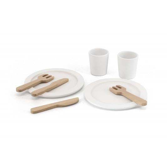 Set de vesela si tacamuri din lemn, Viga - Imagine 3