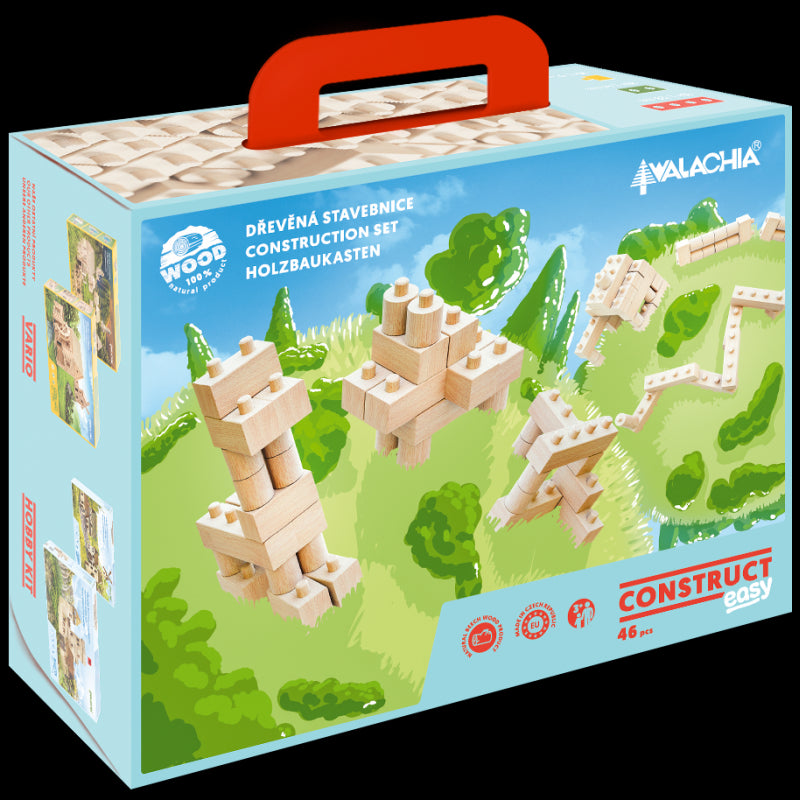 Set gama Construct Easy format din 46 piese, cu piese tip Lego, Walachia