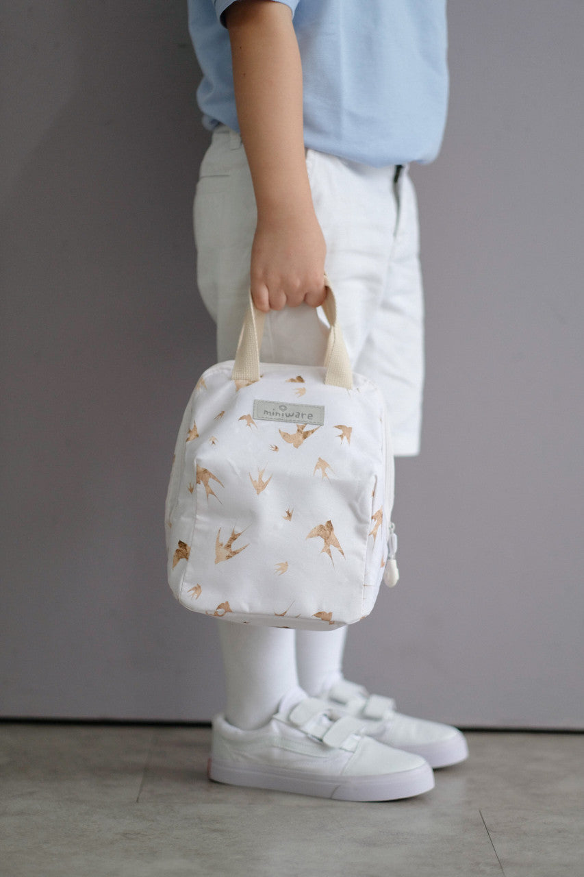 Set geanta termoizolanta Mealtote cu cutie Grow bento, Miniware Ready Go! Bento, 4 piese, Prickly Pear