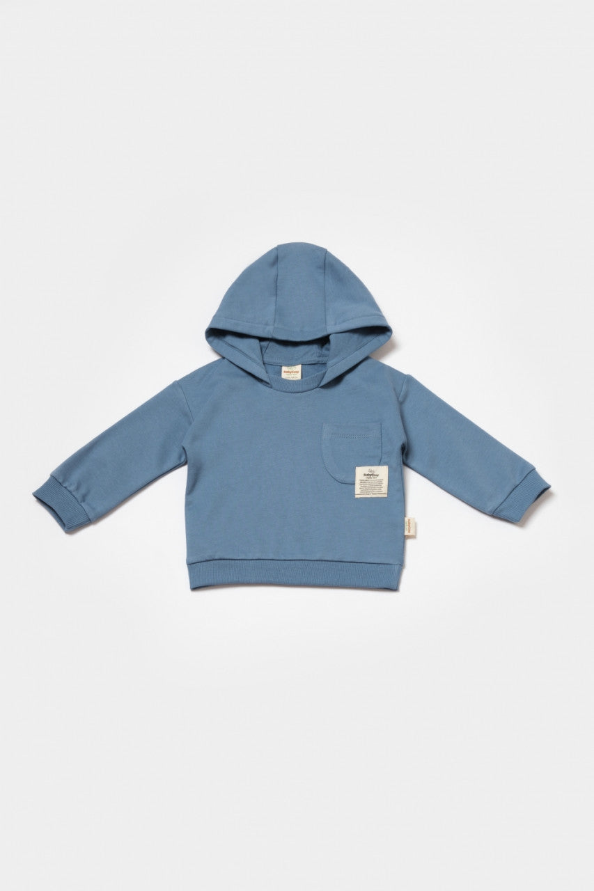 Set hanorac cu gluga si pantaloni, Two thread, 100%bumbac organic - , BabyCosy