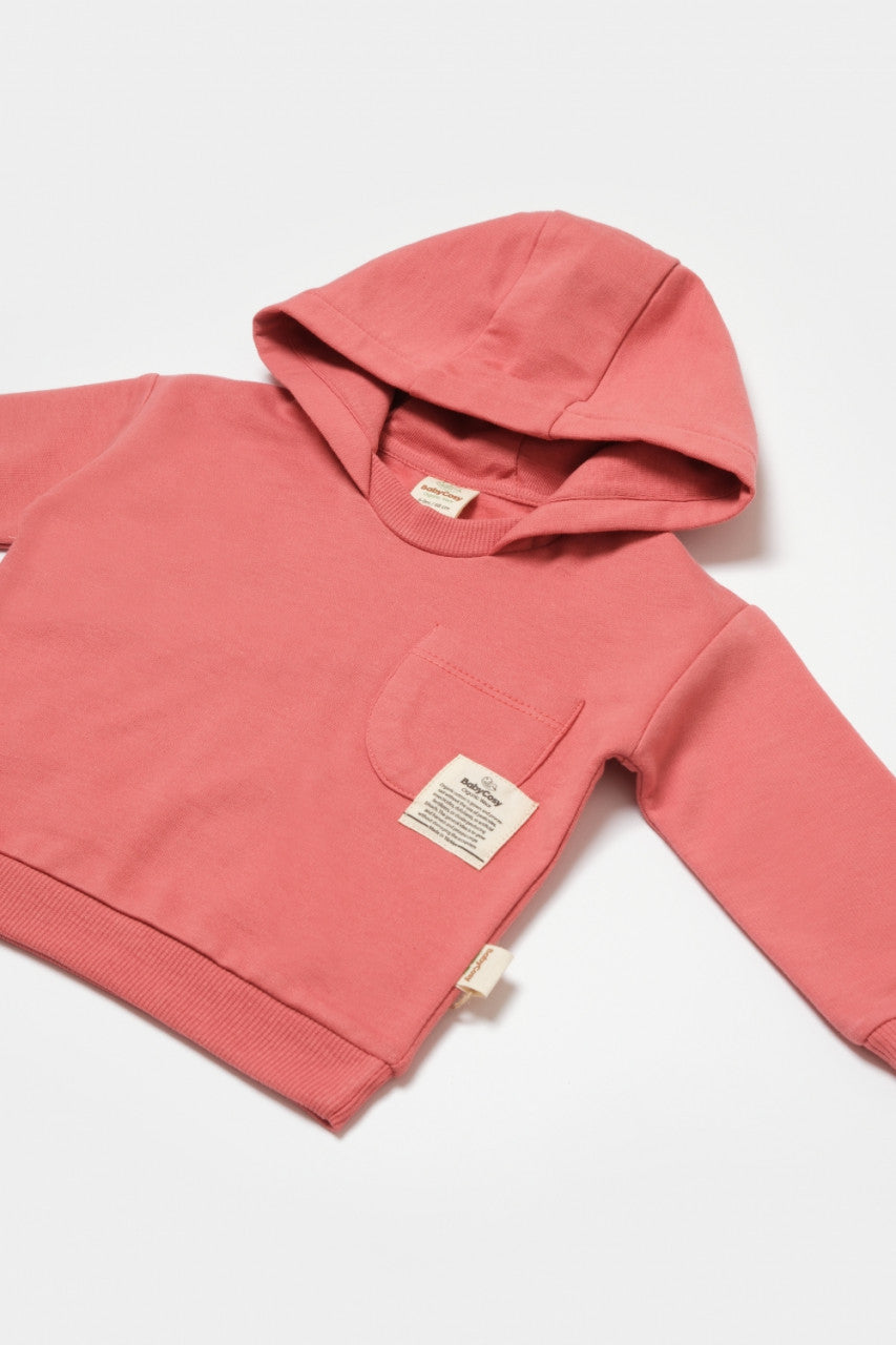 Set hanorac cu gluga si pantaloni, Two thread, 100%bumbac organic - , BabyCosy