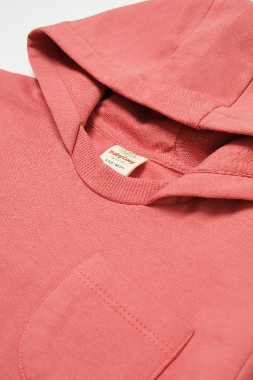 Set hanorac cu gluga si pantaloni, Two thread, 100%bumbac organic - , BabyCosy