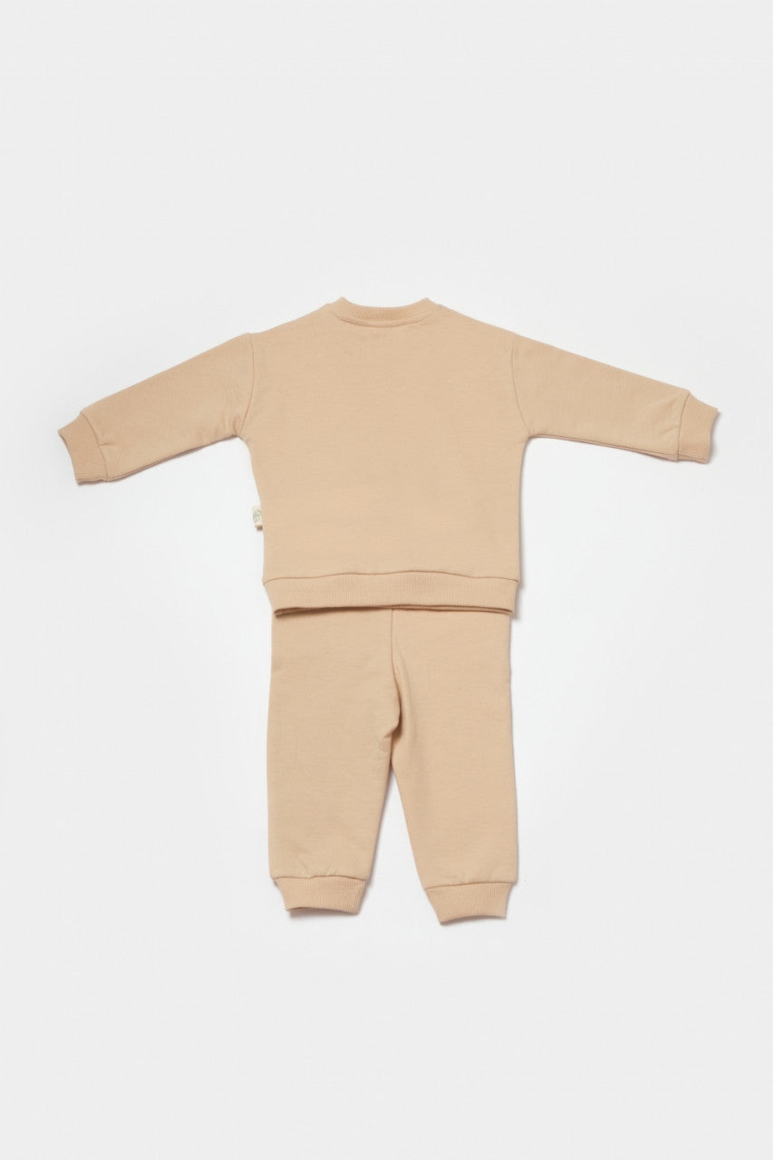 Set hanorac si pantaloni, Two thread, 100%bumbac organic - , BabyCosy