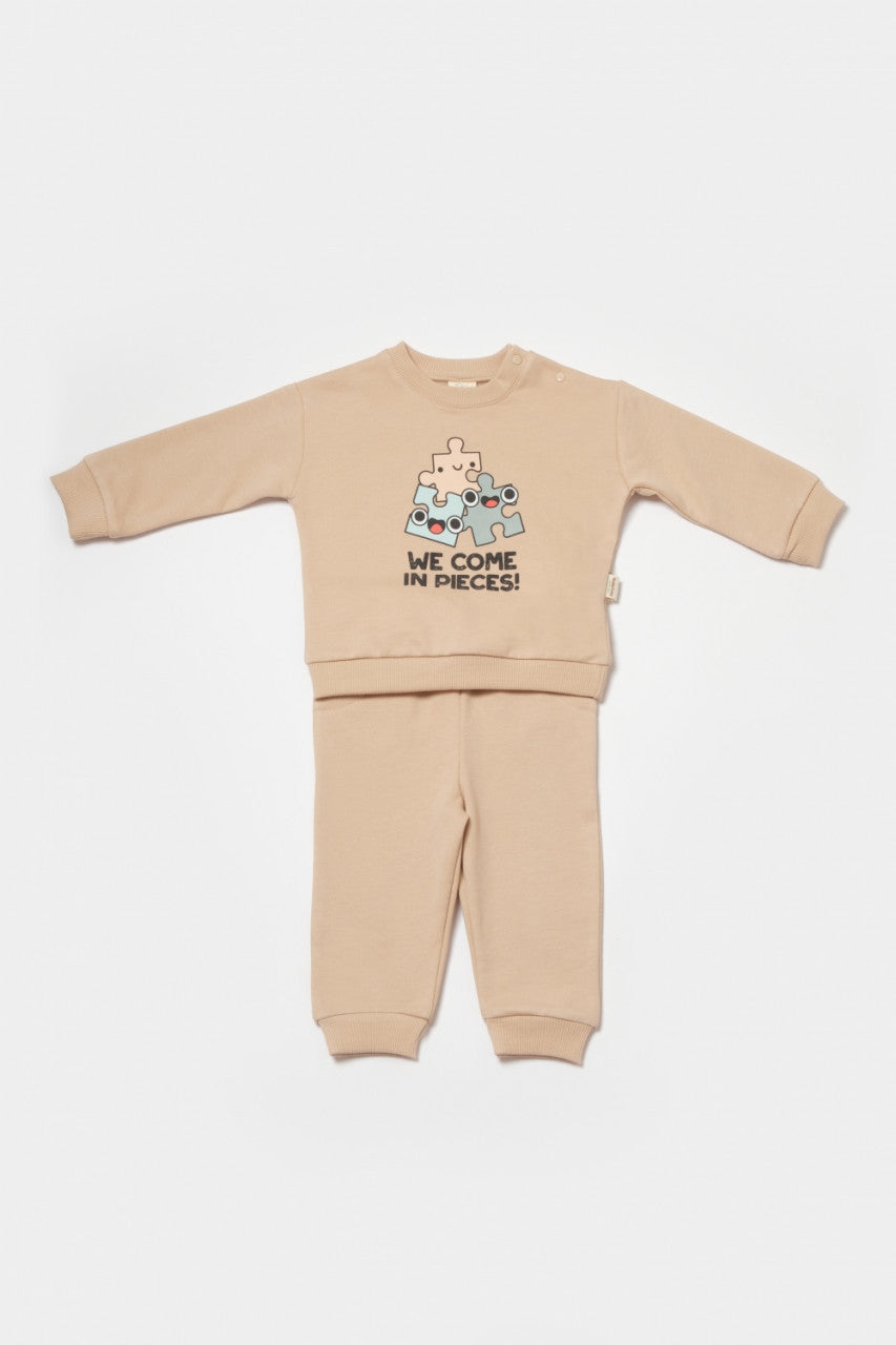 Set hanorac si pantaloni, Two thread, 100%bumbac organic - , BabyCosy