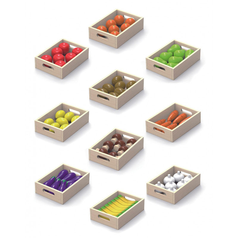 Set ladite cu fructe si legume din lemn, Viga