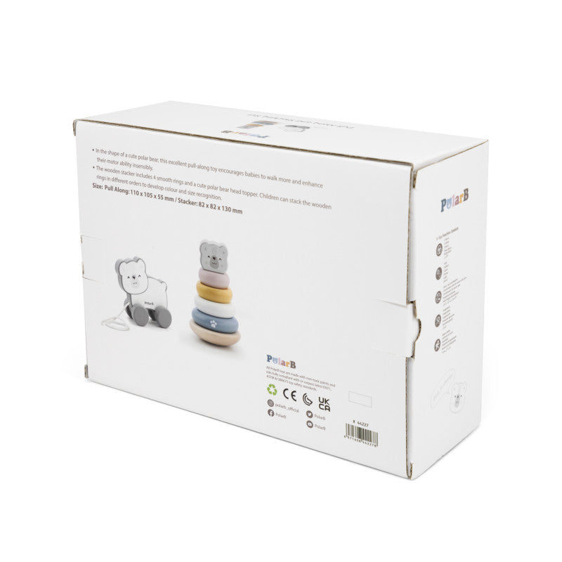 Set stivuitor si jucarie de tras Urs Polar, PolarB Viga