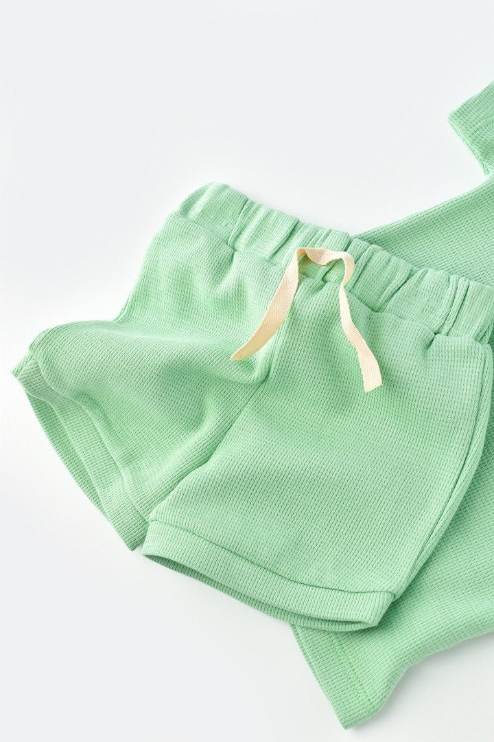 Set tricou cu pantaloni scurti - 100% bumbac organic - , BabyCosy