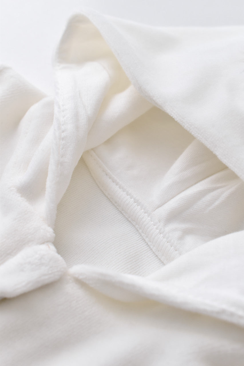 Set Ursulet cu bluzita cu fermoar si gluga si pantaloni lungi din 80%bumbac organic si 20% poliester - , BabyCosy