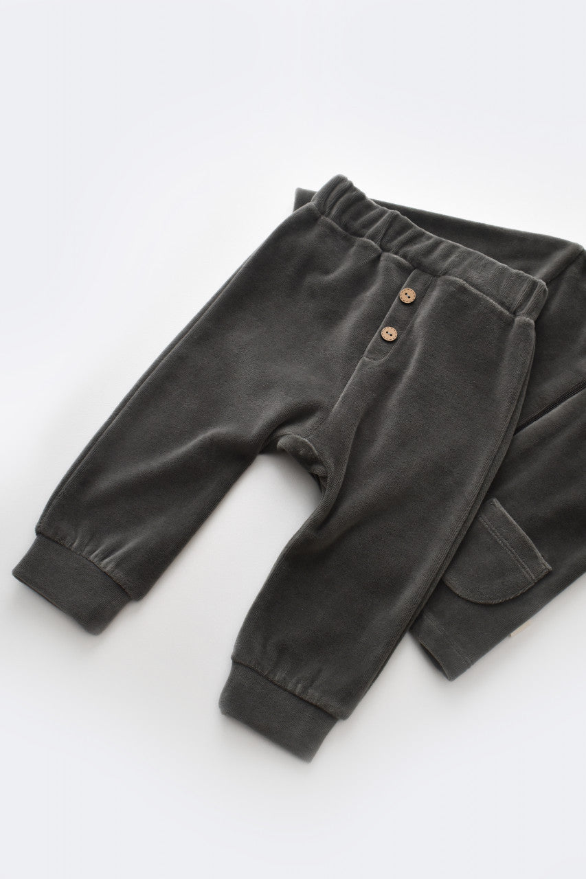 Set Ursulet cu bluzita cu fermoar si gluga si pantaloni lungi din 80%bumbac organic si 20% poliester - , BabyCosy