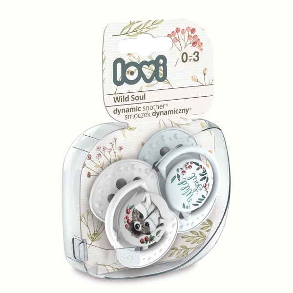 LOVI Suzeta Silicon Dynamic 0-3M 2 PCS Wild Soul baiat Infant.ro