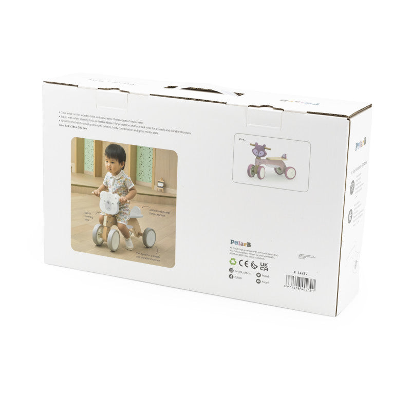 Tricicleta alba din lemn - Urs polar, PolarB Viga