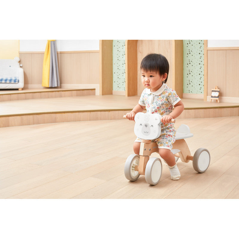 Tricicleta alba din lemn - Urs polar, PolarB Viga