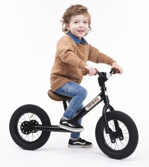 Trybike | Bicicleta Vintage din Otel Fara Pedale | Negru