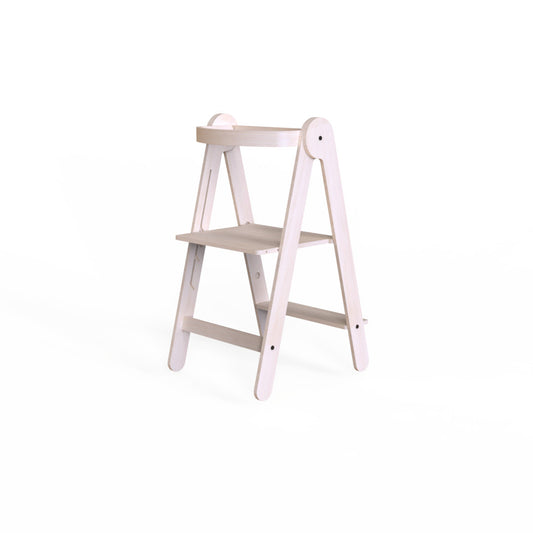 Turn de invatare pliabil MamaToyz Learning Tower din lemn, Natur - Imagine 2