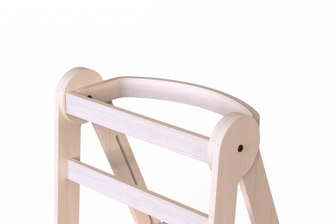 Turn de invatare pliabil MamaToyz Learning Tower din lemn, Natur