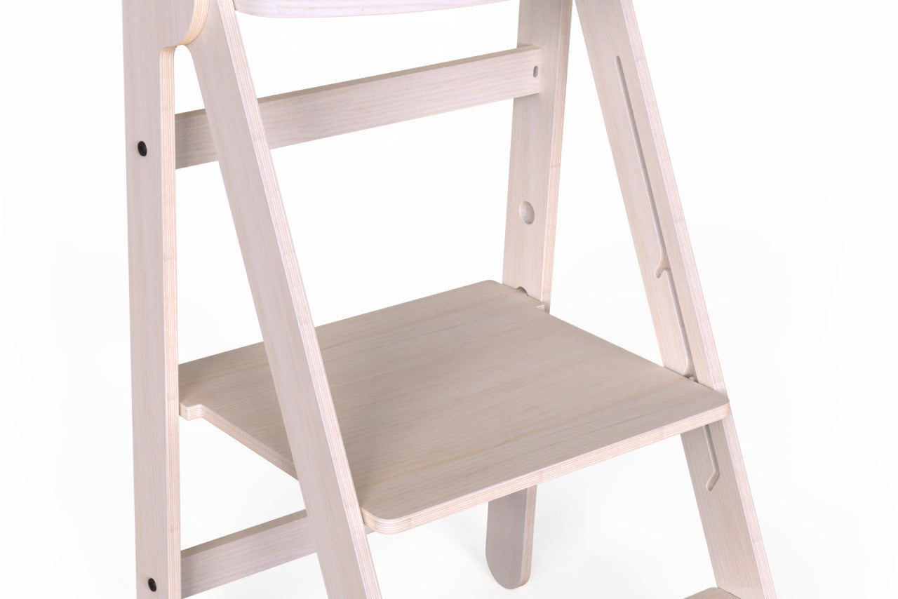 Turn de invatare pliabil MamaToyz Learning Tower din lemn, Natur