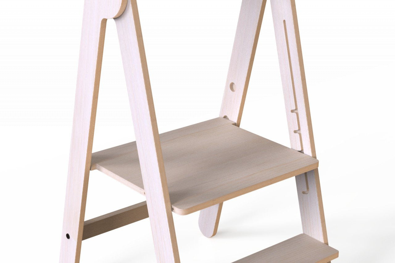 Turn de invatare pliabil MamaToyz Learning Tower din lemn, Verde