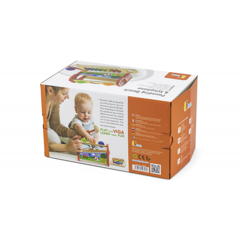 Xilofon cu ciocan si bile, Viga